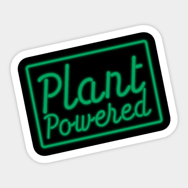 Plant powered green neon Sticker by UndergroundOrchid